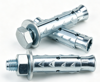 Cheville à tête hexagonale en acier au carbone zingué brillant M8 pour béton et cloisons sèches, capacité 25-150 lbs, OEM
