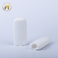 Contenant vide ovale en plastique PP de 73g pour déodorant en stick, shampoing, blush, lotion, rechargeable, à ouverture facile, couleur personnalisée, OEM/ODM