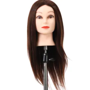 China manufacturer 20inch real hair mixed with animal hair mannequin head