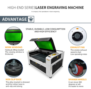 KH High-Accuracy CO2 Laser Engraving <b>Cutting</b> <b>Machine</b> 150W Water-Cooled Ruida Control System Wood Acrylic Glass Rubber Plywood - Product Image 6