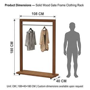 Expositor de Ropa Personalizado de Lujo en Madera y Metal con Superficie Electrochapada y Protección Contra la Corrosión para Tiendas de Ropa - Product Image 5