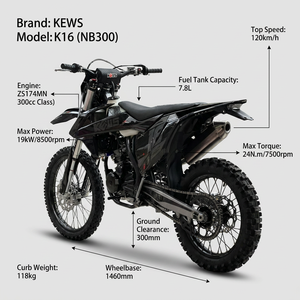 <span class=keywords><strong>Moto</strong></span> tout-terrain à essence 4 temps 200-400CC NB300 Direct Link avec phare longue portée pour Enduro et course hors route - Product Image 3