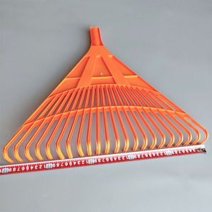 Râteau à feuilles de jardin en plastique de qualité supérieure Panama Market 22 <span class=keywords><strong>dents</strong></span> avec long manche en bois - Product Image 3
