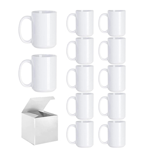 Tazas Blancas para Sublimación al por Mayor de 15 oz, Taza de <span class=keywords><strong>Cerveza</strong></span> Blanca para Sublimación de 15 oz, Taza de Café de Cerámica de 11 oz, Taza Personalizada con Logotipo - Product Image 1