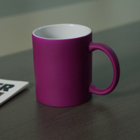 Mug en céramique moderne de 11 oz, blanc fluorescent, pour sublimation, idéal pour les cadeaux personnalisés, la décoration de la maison ou les présents