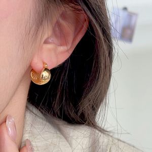 Kaiming S925 Sterling <b>Silver</b> Ball <b>Stud</b> Earrings U Shape Minimalist Design For Women Everyday Wear Fine Jewelry - Product Image 1