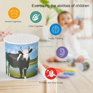 Los más vendidos, juguetes portátiles programables para bebés, altavoces grabables alimentados por batería, milagro invertido, Lobo, pájaro, oveja, vaca, Moo al revés - Product Image 5