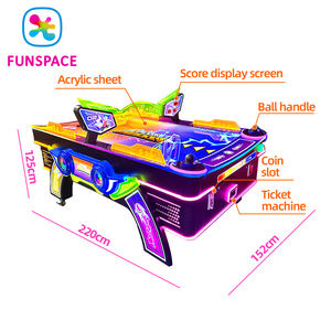 Mesa de Air Hockey Manual de Una Sola Bola, Máquina de Air Hockey Operada con Monedas, Venta al por Mayor de Fábrica Funspace - Product Image 6
