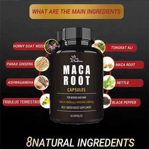 Kapsul suplemen Herbal <span class=keywords><strong>Tribulus</strong></span> dan akar Maca Label pribadi kapsul suplemen Herbal untuk dukungan kekebalan tubuh 60 Kapsul - Product Image 3