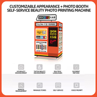 Photomaton instantané The 4 Life Lenses avec écran tactile de 21,5 pouces, compatible avec les appareils photo reflex, les smartphones et les iPad, comprend un fond