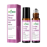 Huiles essentielles 100% pures distillées à la vapeur, roll-on, mélange de menthe poivrée, de sauge et de gingembre, relaxation profonde, soulagement du stress, 10 ml