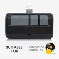 Télécommande de porte de garage à code roulant 893LM avec bouton d'apprentissage jaune, remplacement de la clé de sécurité+ 2.0