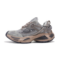 Chaussures montantes respirantes en maille à lacets pour hommes, nouvelle collection Printemps 2025, style rétro sportif polyvalent, tendance couple, tige en microfibre