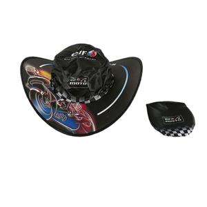 Casquettes pliables personnalisées en polyester Beckon, chapeaux de voyage compacts avec logo pour les hôtels, les stations balnéaires, les promotions de packages de vacances - Product Image 3
