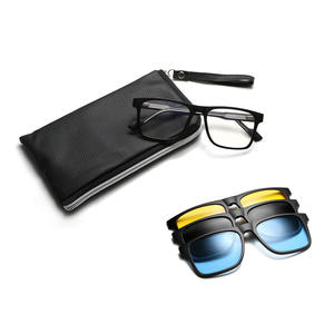 Lunettes de soleil magnétiques Greyjack à clipser, monture rectangulaire en TR90, polarisées, anti-UV, bloquant la lumière bleue, unisexes - Product Image 3