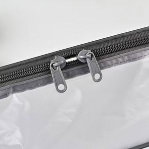 Custom Transparent Plastic PVC Zipper Bedding <b>Pillow</b> Quilt Cover Carrier Bag for Packing Bed Sheet With Rope Handle - Product Image 6
