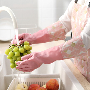 Dishwashing Gloves Thick Waterproof Fleece Lined Warm Winter Household Cleaning Gloves For Kitchen Use - Product Image 3