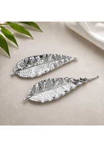 Élégante feuille de mangue véritable avec finition en argent 999, cadeau décoratif haut de gamme pour l'inauguration de maison, un anniversaire et les célébrations festives - Product Image 3