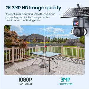 Outdoor Solar Security <b>Camera</b> with 4G/WiFi 3MP Waterproof 30M Night Vision Alarm - Product Image 2