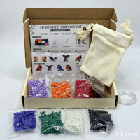 Kit de perlage DIY transfrontalier pour nouveau kit d'artisanat d'animaux de dessin animé 3D perlés avec logo d'oiseau