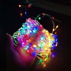 Aoying-tira de luces Led de Navidad para exteriores, cadena de luces de colores mágicos, de línea de cuero, RGB - Product Image 2