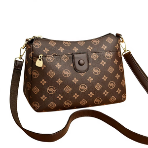 Women's Crossbody <b>Shoulder</b> Bag New Printed Two <b>Straps</b> Zipper Closure Polyester PVC Fall Trendy Mom Handbag Chic Tanjing - Product Image 1