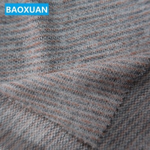 Textiles 65% rayonne 35% polyester fil teint mélange hatchi tissu pull pour la robe - Product Image 3