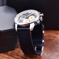 Bracelet de montre en tissu nylon sergé réglable MZDTIMK 20 mm 22 mm