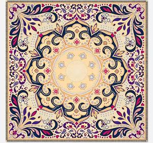 Vintage Mandala Design Portable Mahjong Mat for American Mahjong Luxury - Product Image 5