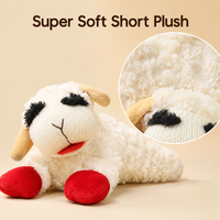 Jouet interactif pour animaux de compagnie en peluche sonore en forme de mouton pour chats et chiens
