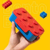 Kotak Makan Siang Plastik Lucu Model Kartun, Bahan Plastik Food Grade, Dilengkapi Gelas, Cocok untuk Buah, Piknik, dan Dapat Digunakan di Microwave