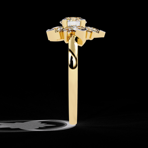 Bague moderne en diamant de laboratoire de 0,60 carat, taille brillant, certifiée IGI, bande en or 10K-18K, bague de fiançailles moderne en provenance d'Inde - Product Image 5