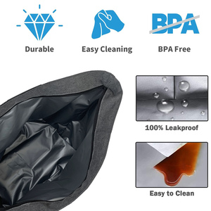 Ibeiker Lớn cách điện Túi lạnh tái sử dụng Tote Túi mua sắm leakproof mềm mát với túi mở Chai du lịch bãi biển dã ngoại - Product Image 5