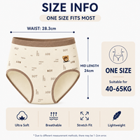 Al por mayor Bragas de mujer con estampado de oso y letras, de tiro medio, suaves, transpirables, de alta elasticidad, con refuerzo antibacteriano 7A, directo de fábrica OEM6
