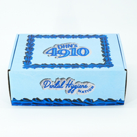 Caja de Cartón Corrugado Impresa en Azul Personalizada para Envíos de Ropa, Embalaje de Cartón Plegable de Alta Gama para Ropa Interior, Calcetines, Caja de Envío para Comercio Electrónico