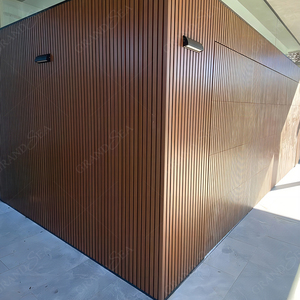 Grandsea Wood Look Custom ized American Style Doppel garagentore Sicherheit Automatische Kühlergrill Garage Rolltor für Häuser - Product Image 5