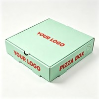 Cajas de Pizza Corrugadas de Material Reciclable de 8/9/10/12 Pulgadas Cuadradas, Cajas de Pizza para Llevar, Cajas de Comida para Entrega a Domicilio, Caja de Comida para Restaurante