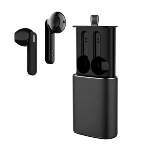 Contoh gratis earbud portabel TWS V 5.0 nirkabel True Stereo Mini Earphone pintar