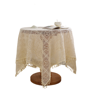 Mantel hueco Vintage americano algodón ganchillo encaje TV gabinete zapato gabinete cubierta de polvo tela accesorios de tiro Toalla de piano - Product Image 1