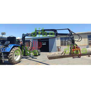 Hochleistungs-Protokoll ierungs ausrüstung <span class=keywords><strong>Forest</strong></span> <span class=keywords><strong>2</strong></span> Teleskop balken Hydraulischer 7m Holzkran mit 10 Tonnen Anhänger zapfwelle zum Verkauf - Product Image 2