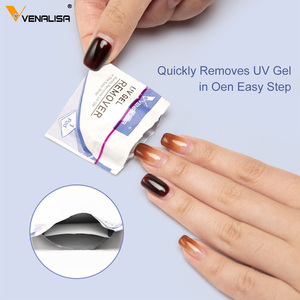 Venalisa <strong>Nail</strong> <strong>Gel</strong> Remover Tissue Box <strong>Gel</strong> Polish Sticky Layer <strong>Cleanser</strong> 120pcs Napkin <strong>Nail</strong> Art Tools Factory Price - Product Image 3