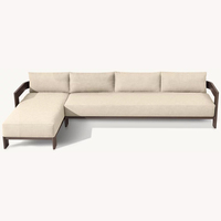 Canapé d'extérieur en aluminium toutes saisons RH Style Matira, structure bronze foncé avec coussins performants