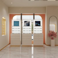Présentoirs muraux modernes personnalisés Sundo pour montures optiques, vitrines pour lunettes, mobilier pour magasins d'optique