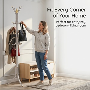 Custom Clothes Space Saving Metal Bedroom Tree Hat Garment Office <strong>Heavy</strong> <strong>Duty</strong> <strong>Coat</strong> Hanger <strong>Stand</strong> - Product Image 3