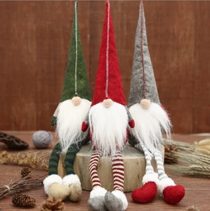 Decoraciones de gnomos navideños con piernas largas Estatuilla de muñeca <span class=keywords><strong>Rudolf</strong></span> para adornos de árbol de Navidad e ideas festivas de regalos para fiestas en casa - Product Image 4
