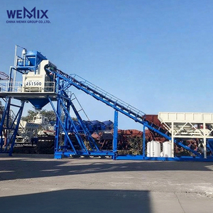 Planta dosificadora de hormigón MHZS90 Planta dosificadora de hormigón libre de cimentación Cinta de alimentación Planta de hormigón premezclada - Product Image 5
