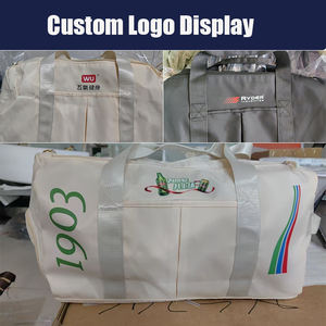 Lona de nailon personalizada, portátil, duradero, zapato, espacio, viaje, ejercicio, tela impermeable, deporte, bolsa de gimnasio con logotipo, bolsa de lona - Product Image 6