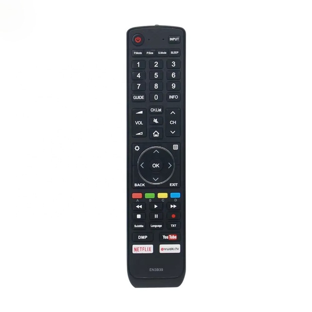 Universal Smart TV Remote Control EN3B39 Replacement Suitable for Hisense LED / LCD TV with Voice Control & App Shortcuts