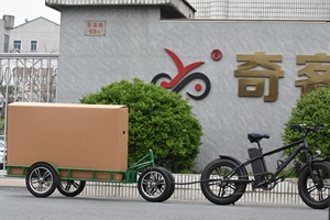 Rimorchio da carico rimorchio per trasporto merci per bici accessori per bici elettriche rimorchio per biciclette per impieghi gravosi - Product Image 5