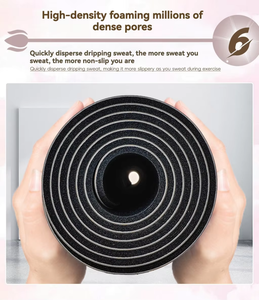 Serviette pliante écologique de haute qualité, forme arquée ovale givrée en PU, pour la maison, la salle de sport, la danse, YGM012, nettoyage M - Product Image 6